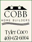 Cobb Home Builders, Crystal Beach Texas