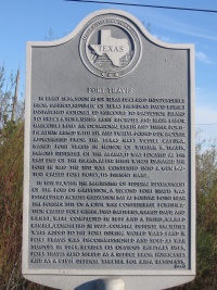 Fort Travis Historical Marker
