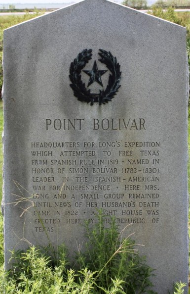 Historical Markers on Bolivar Peninsula-Point Bolivar