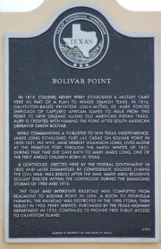 Bolivar Point Historical Marker