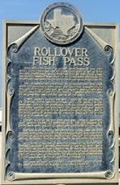 Historical Markers on Bolivar Peninsula-Rollover Fish Pass